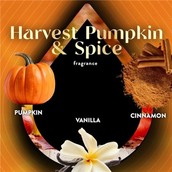 Scented Oils 5ct, air freshener, Harvest Pumpkin & Spice - Picture 4 of 8